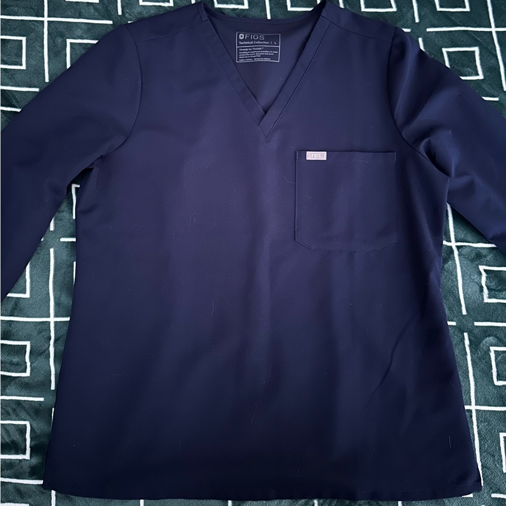 Figs long sleeve Scrub Top-Size L